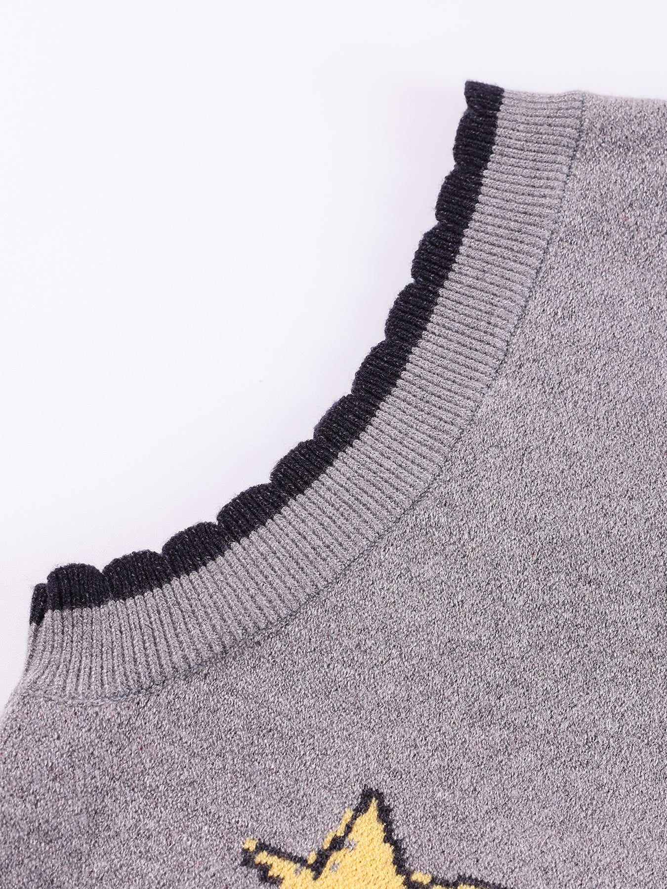 Girl's Korean Style Knit Vest Cardigan Sleeveless Top