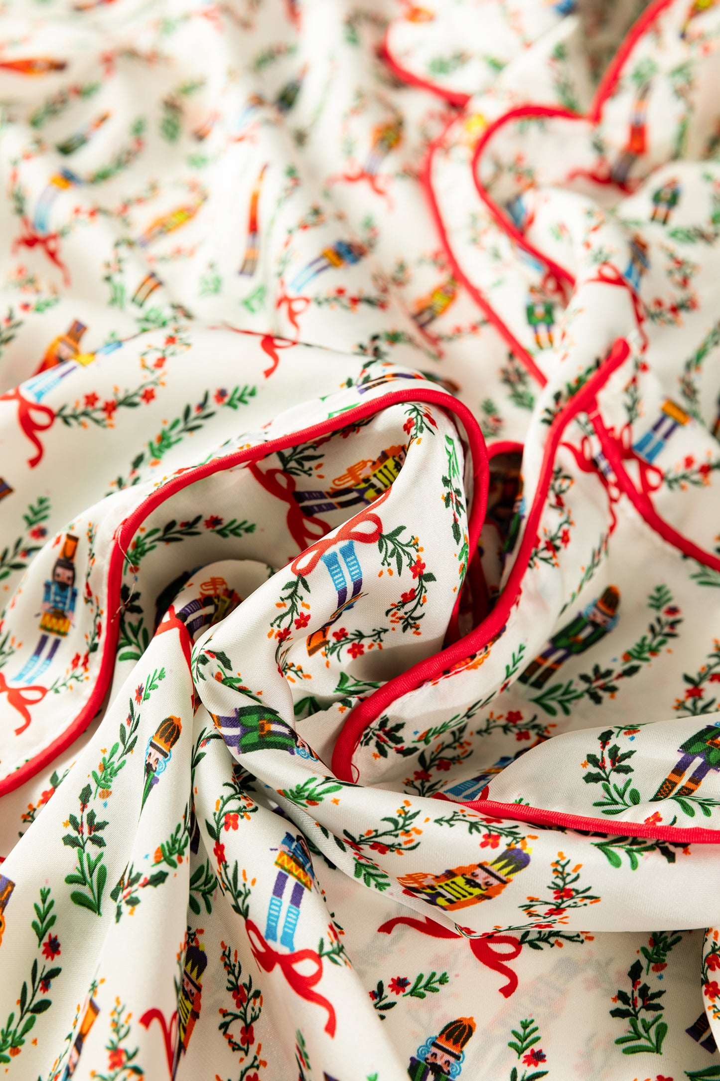 Print Silky 2pcs Christmas Pajama Set