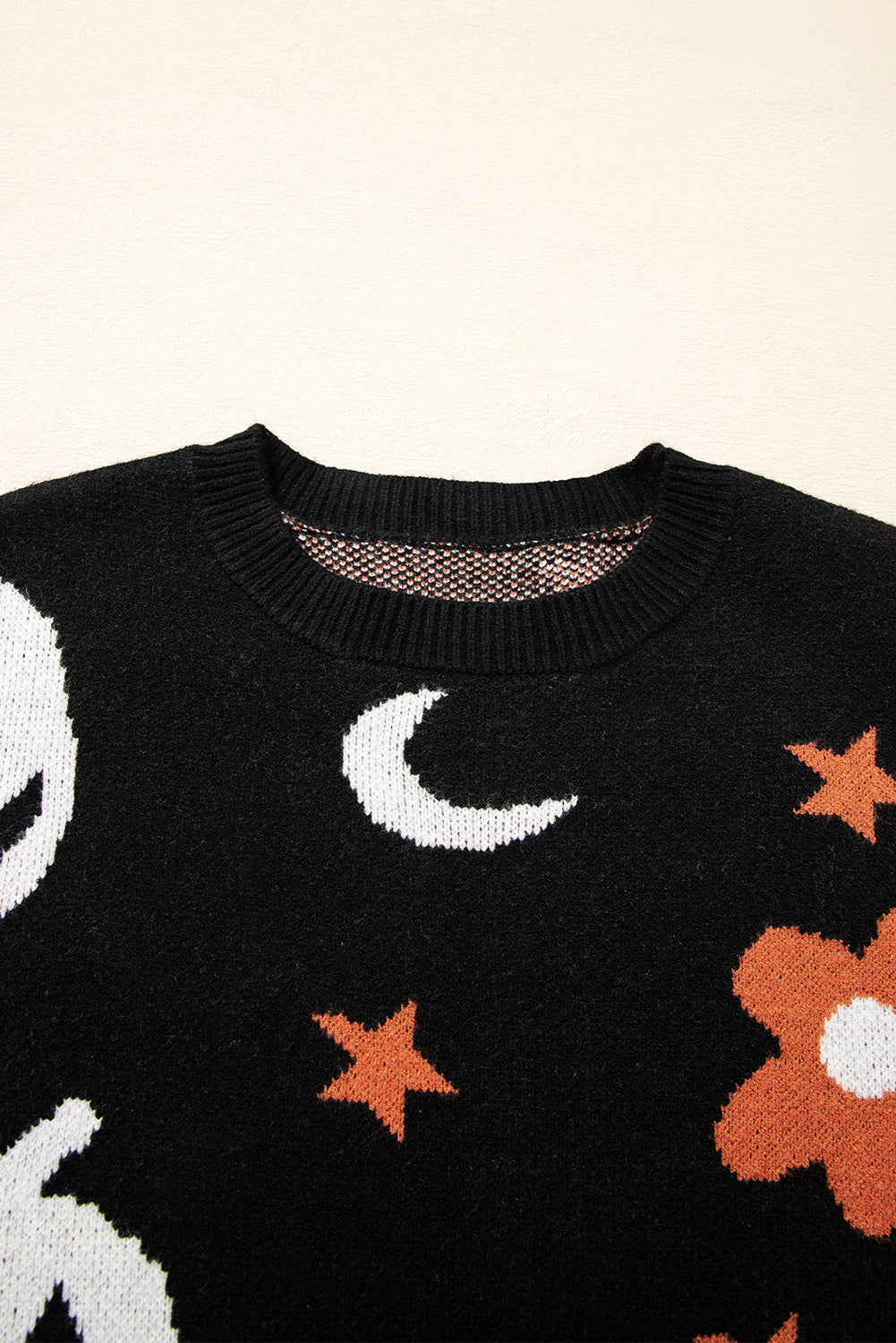 Women's Halloween Pumpkin Graphic Knit Sweater