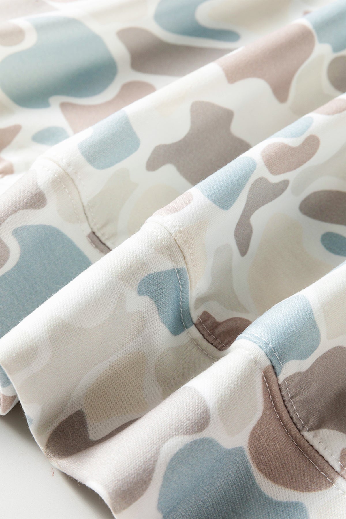 Camo Print Hooded Pullover Long Sleeve Casual Top