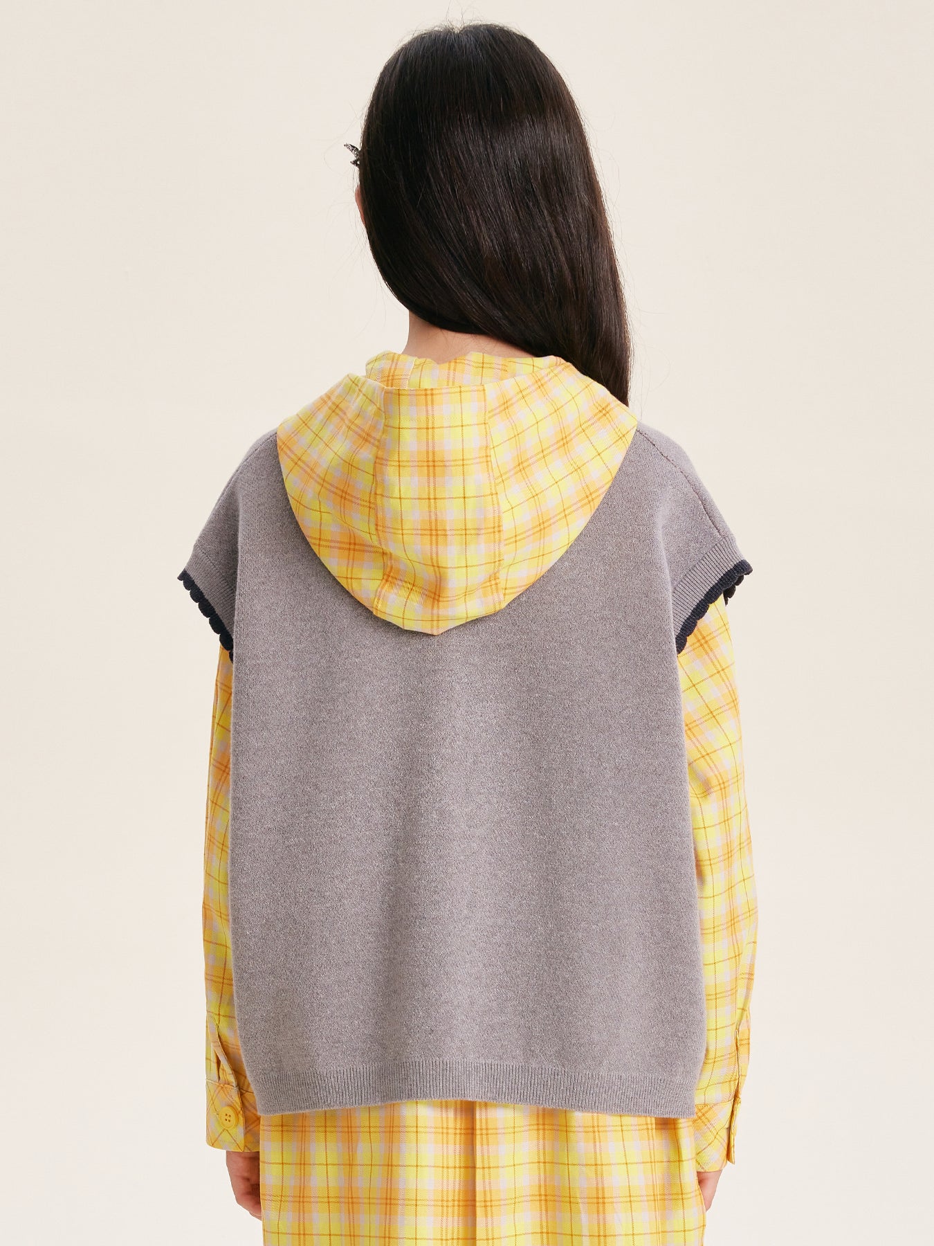Girl's Korean Style Knit Vest Cardigan Sleeveless Top