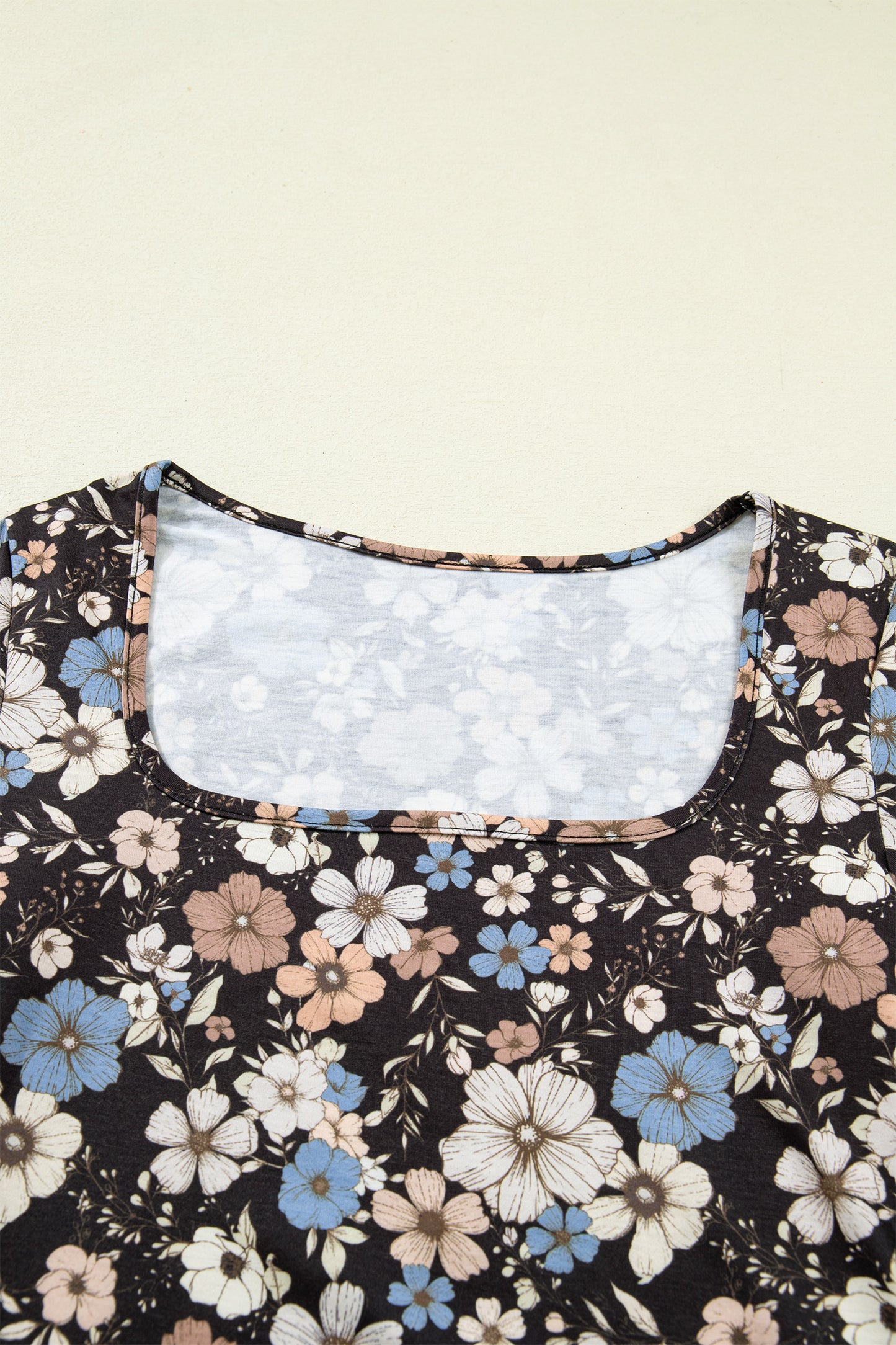 Brown Leopard Print Slim Long Sleeve T Shirt
