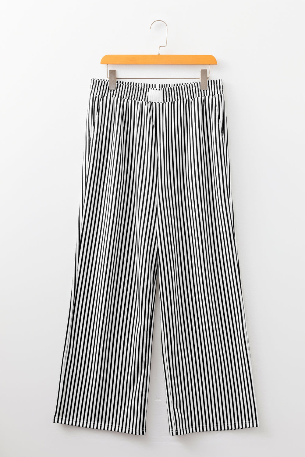 Stripe Elastic Waist Wide Leg Lounge Pants
