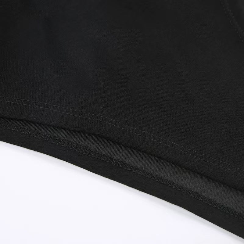Women Hooded Cut Out Bodysuit Long Sleeve Streetwear