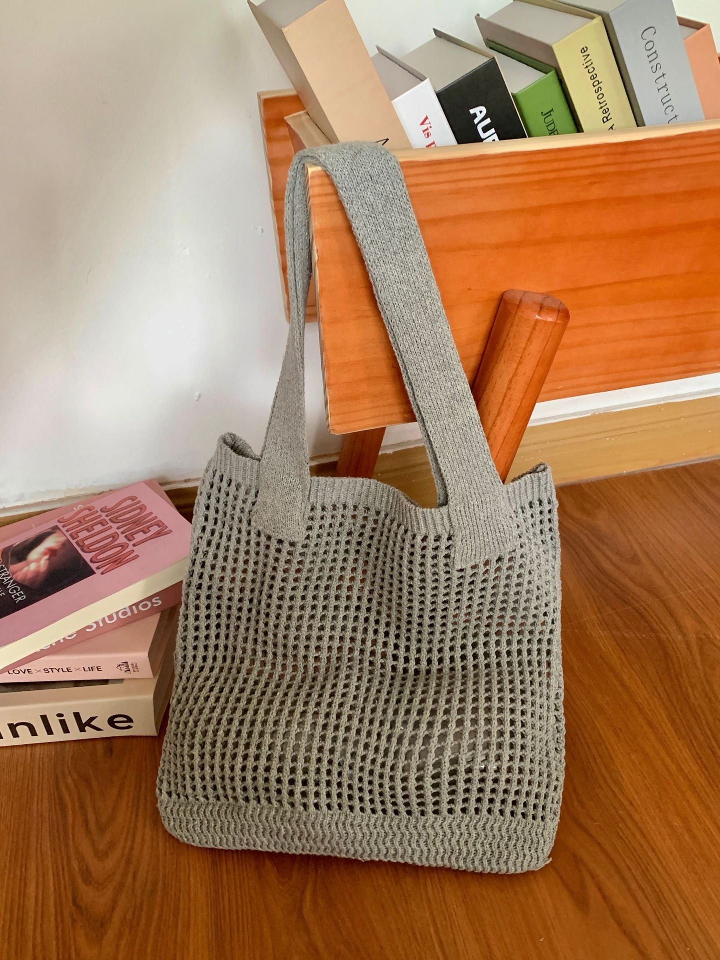 Crochet Handbags Beach Mesh Knit Bags Tote Bags Women's Shoulder Bags