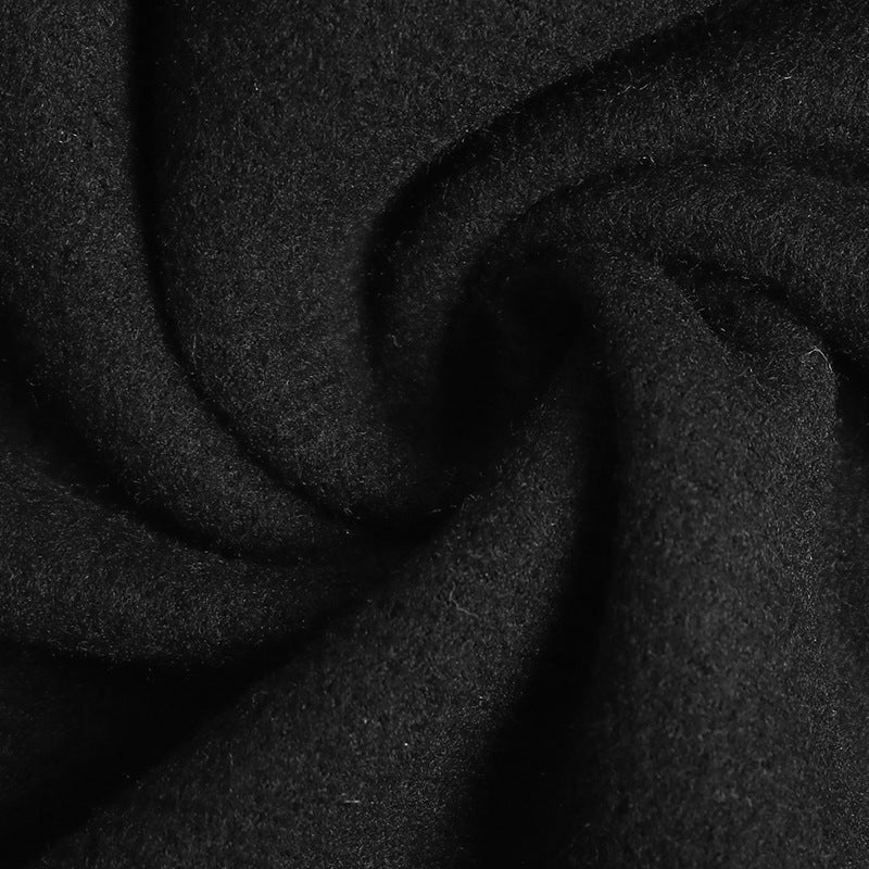 Contrast Trim V Neck Tie Waist Knit Midi Dress