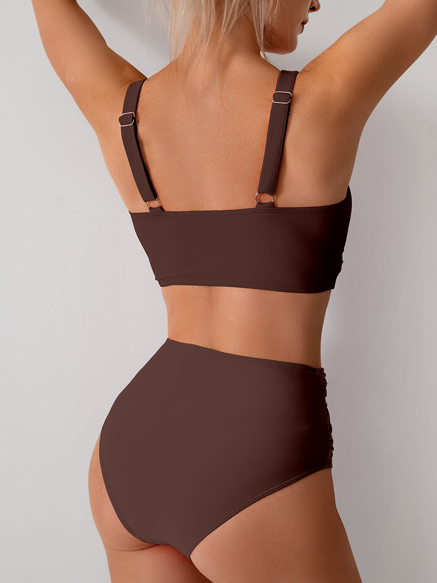 2025 New Women's High-Waisted Sexy Bikini Set Swimsuit