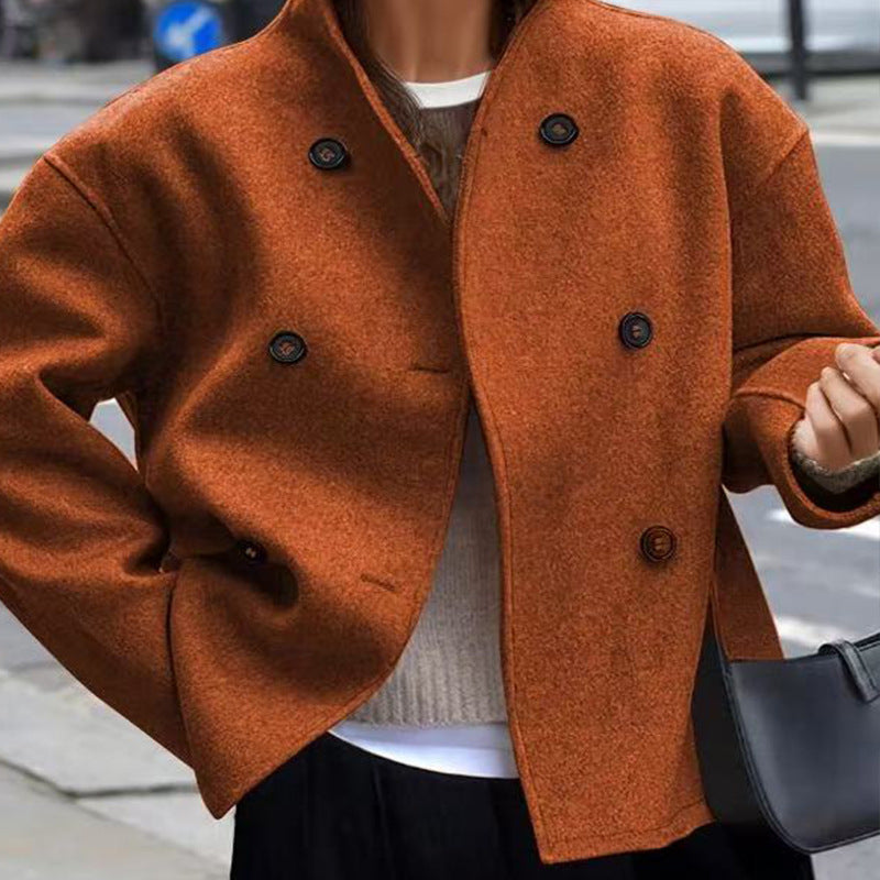 Women's Oversized Double Breasted Wool Cashmere Coat