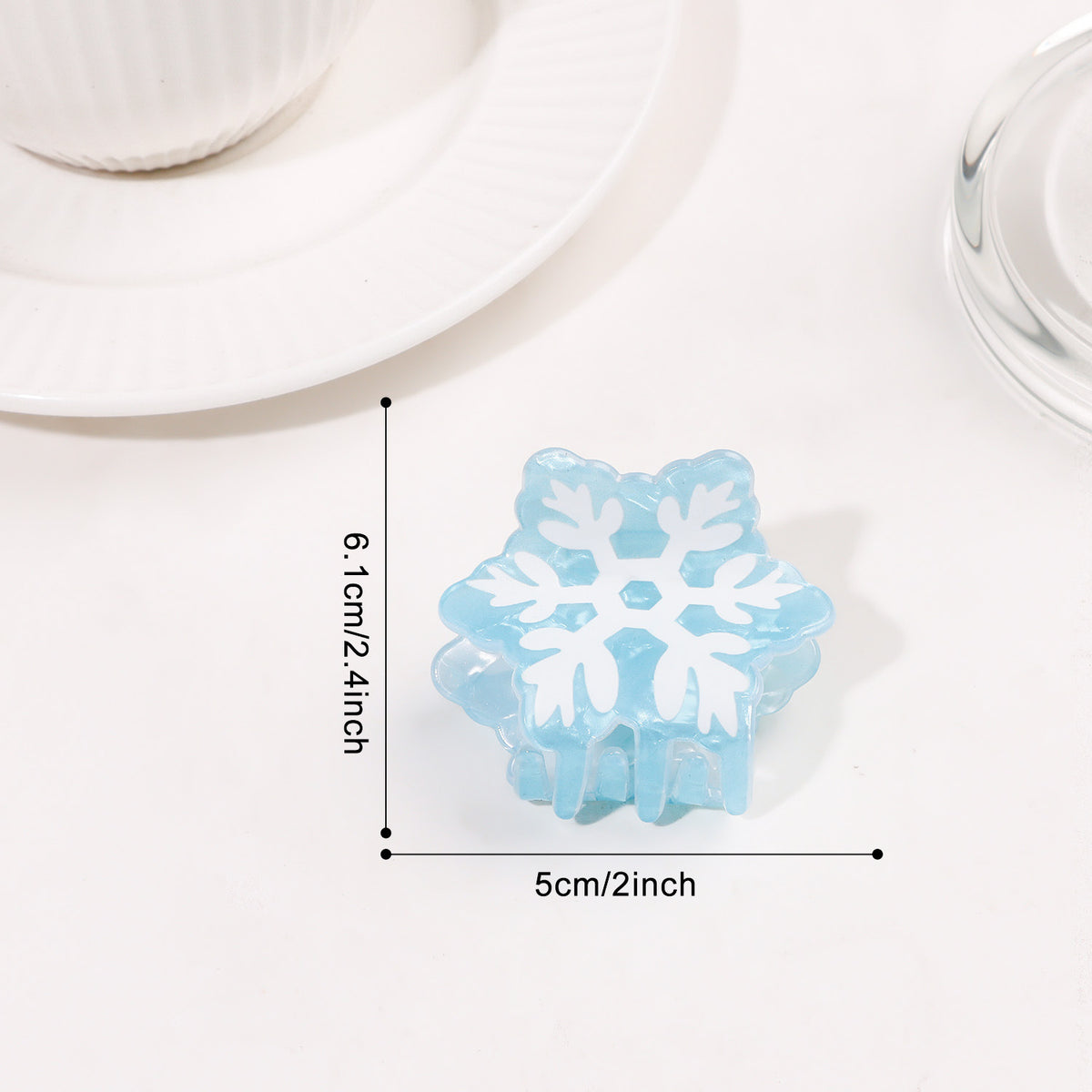 Christmas Claw Clips Gingerbread Santa Tree Snowflake