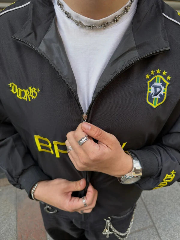 Wholesale Women's Oversized Brazil Soccer Jacket