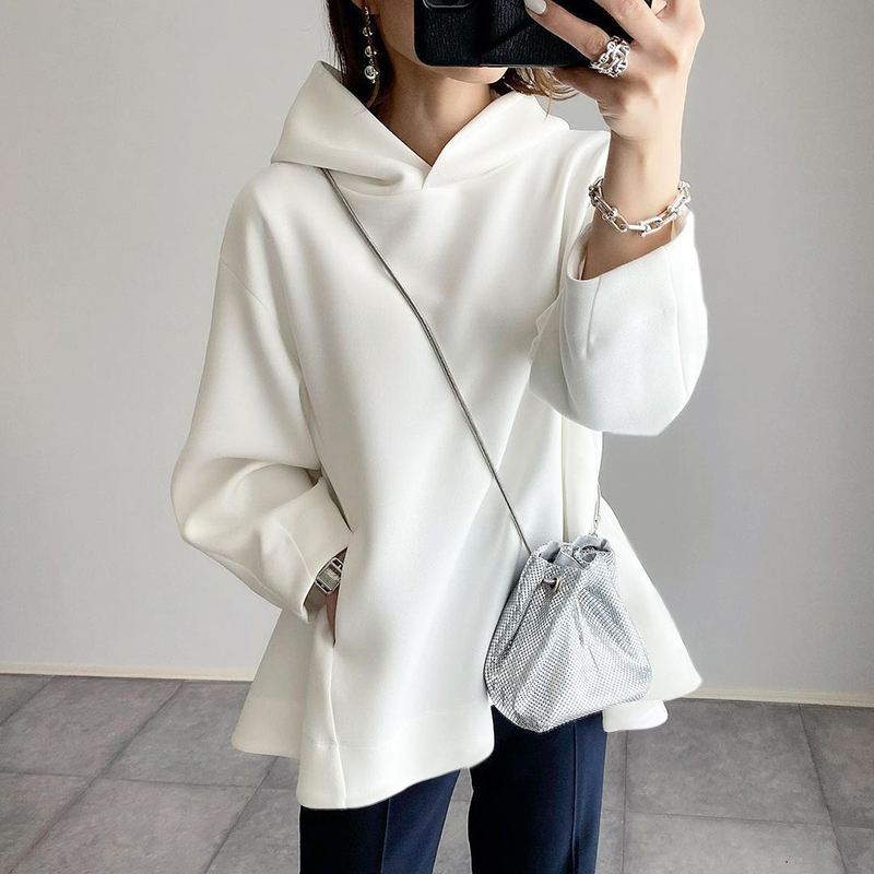 Women's Oversized Hoodie Tunic Long Sleeve Pocket Top