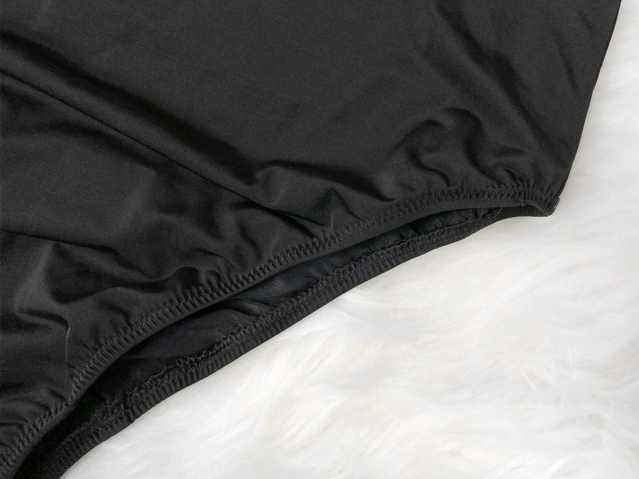 Long Sleeve Zip Front One Piece Swimsuit High Cut