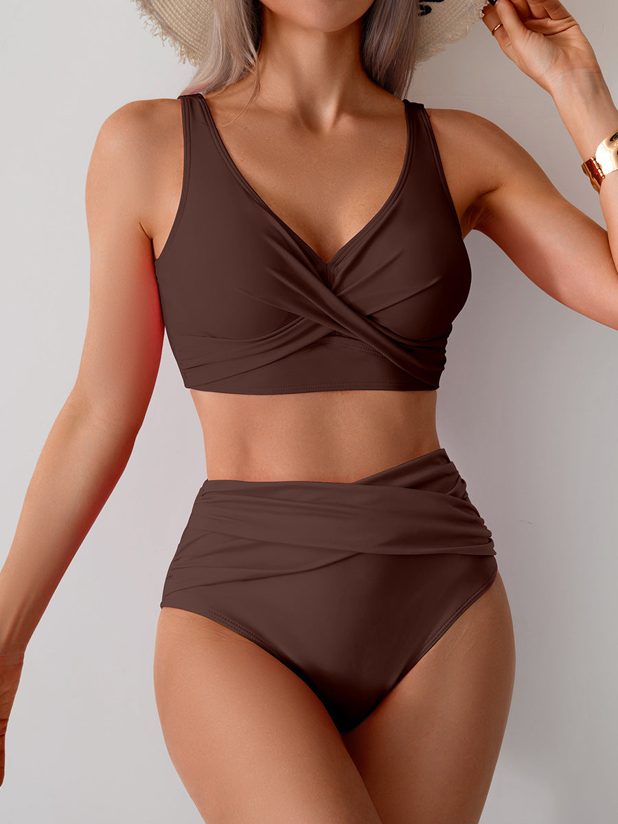 2025 New Women's High-Waisted Sexy Bikini Set Swimsuit