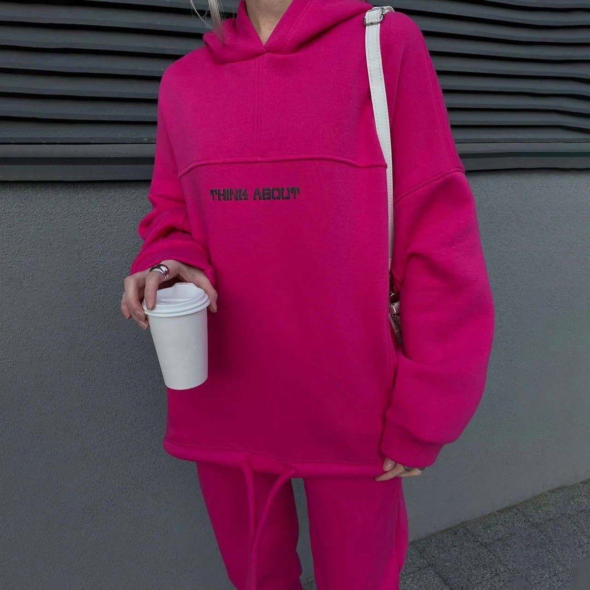 Women Graphic Hoodie Joggers Set Streetwear Lounge