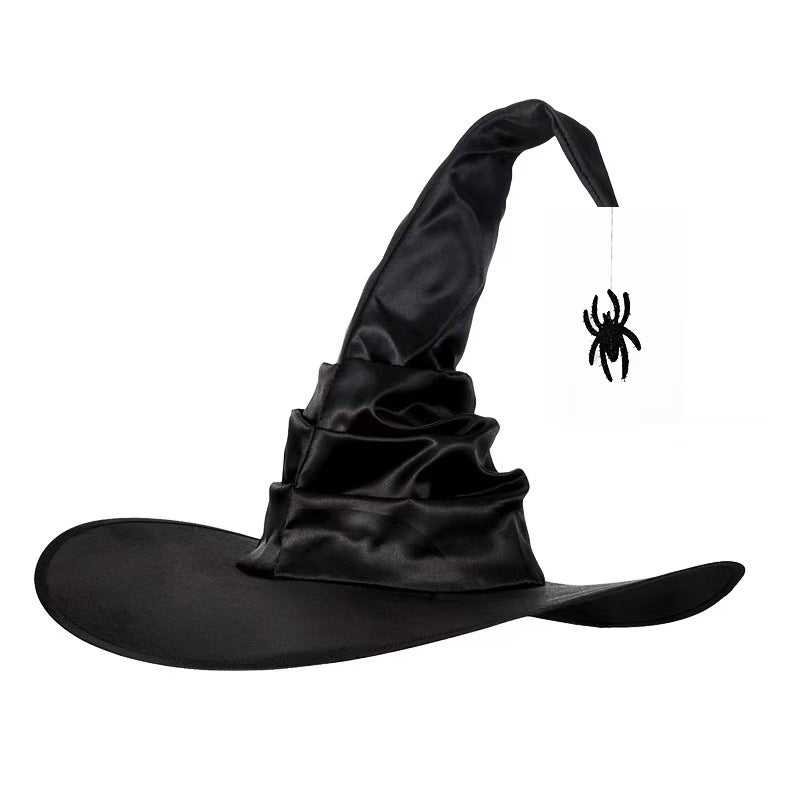 Halloween Witch Hat Wide Brim Pointed Costume Party Hat