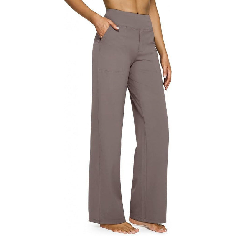 Women's High Waisted Wide Leg Pants Stretch Pull On