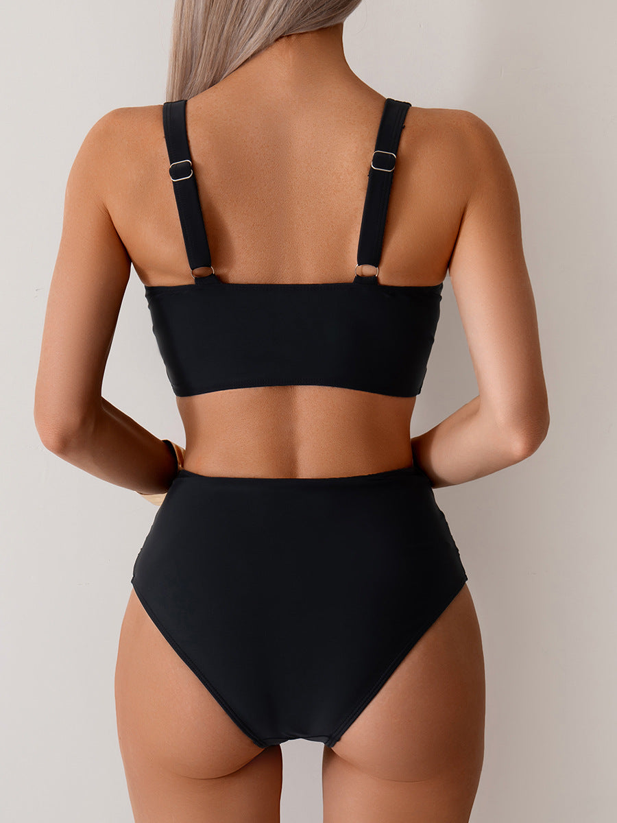 2025 New Women's High-Waisted Sexy Bikini Set Swimsuit