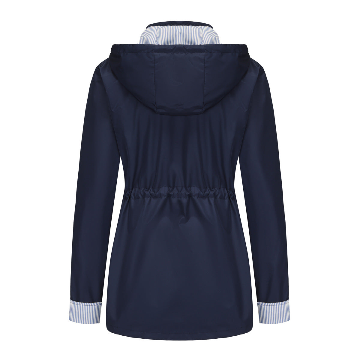 Women's Removable Hood Rain Jacket Lightweight Windbreaker