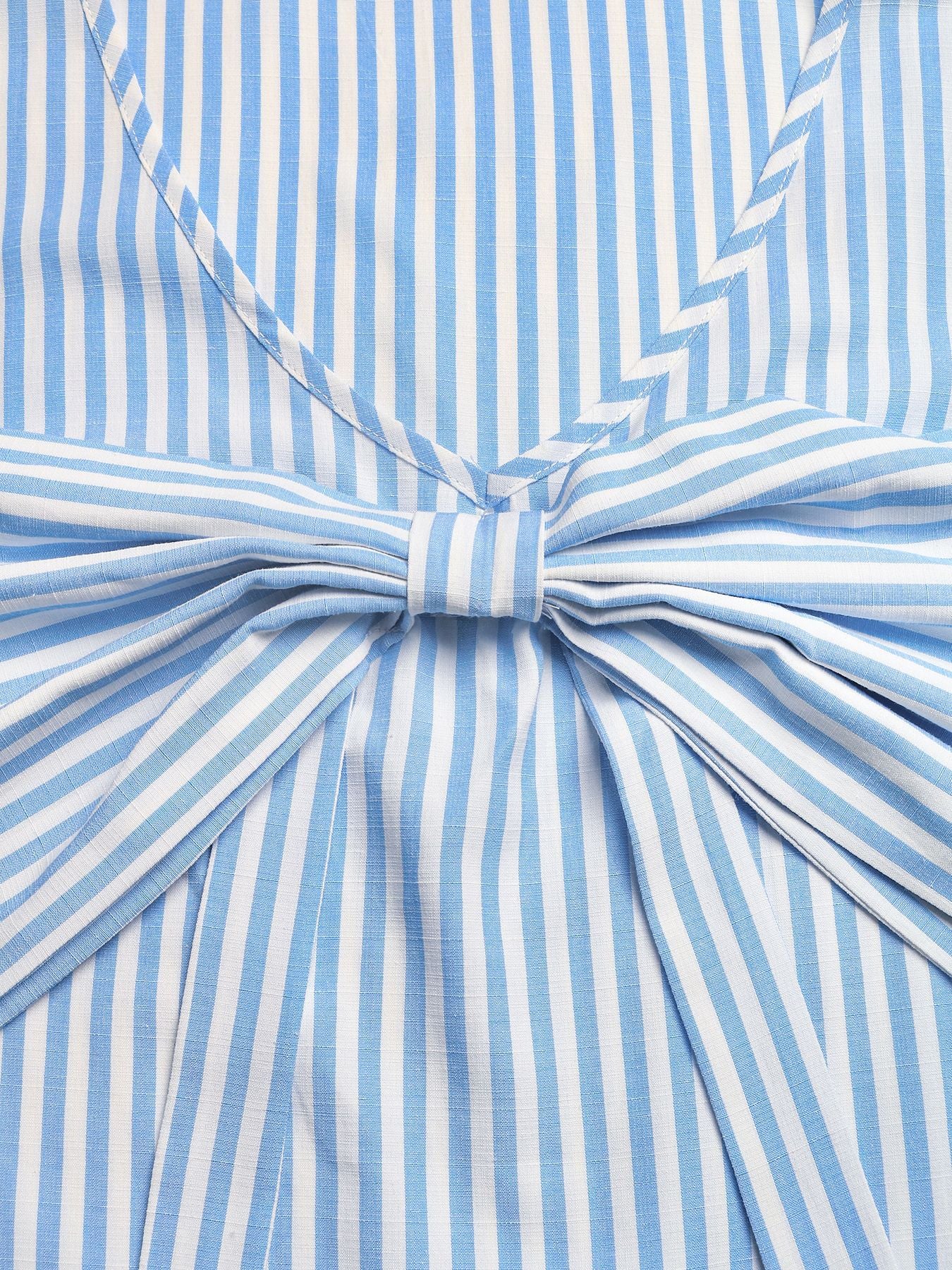 Striped Bow Front Tank Top and Shorts Summer Set