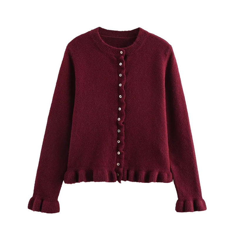 Women's Button Front Knit Cardigan Classic Layering Sweater