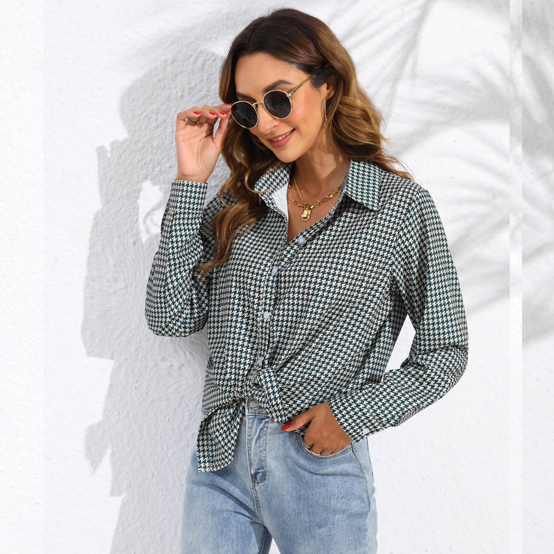 Women's Plaid Button Down Shirt Long Sleeve Casual