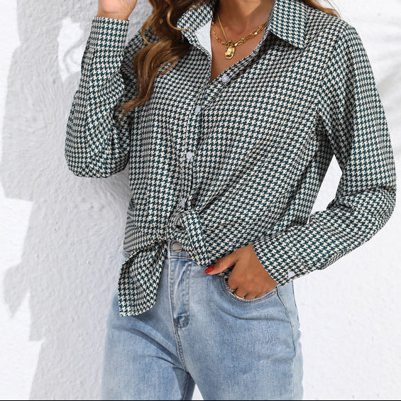 Women's Plaid Button Down Shirt Long Sleeve Casual