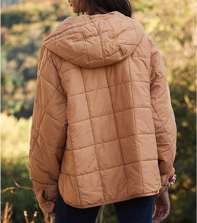 Women's Winter Hooded Quilted Pullover Puffer Jacket