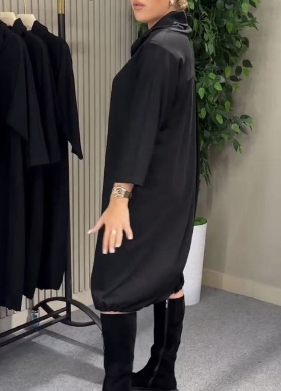 Women's Oversized Cowl Neck Sweatshirt Longline Tunic