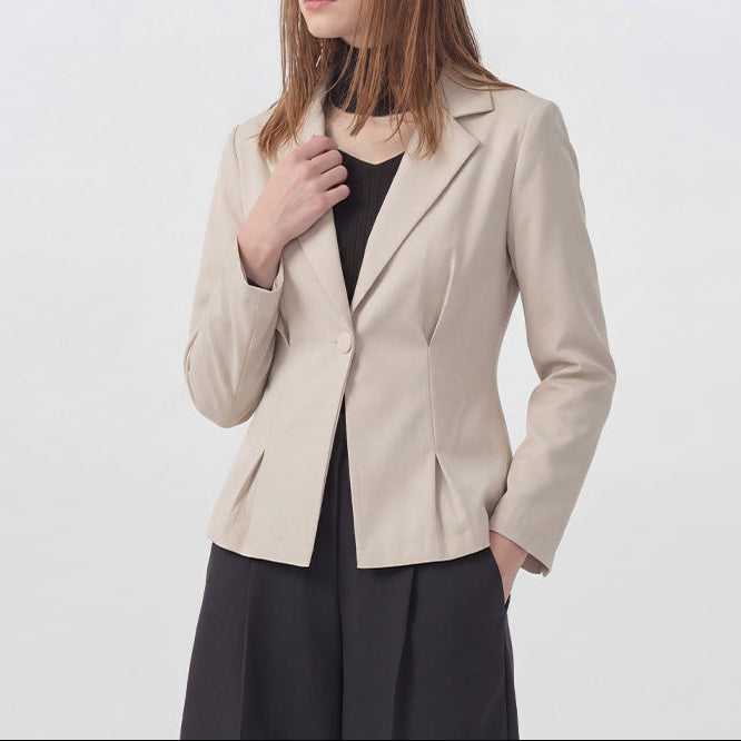 Women's Tailored One Button Business Casual Blazer