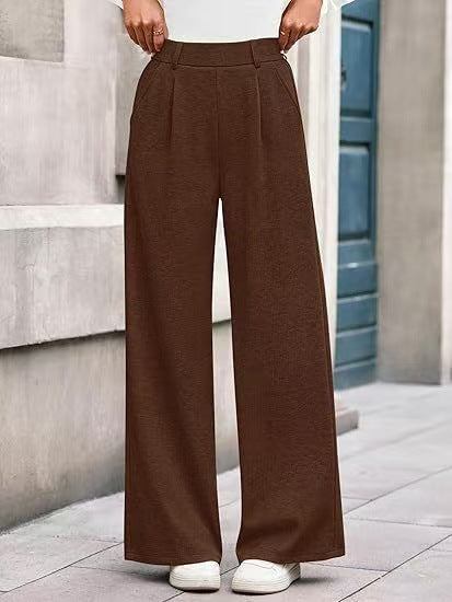 Women High Waist Wide Leg Dress Pants Casual Trousers