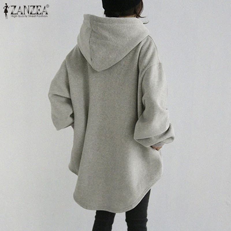 Women's Oversized Hoodie Tunic Pocket Drawstring Pullover