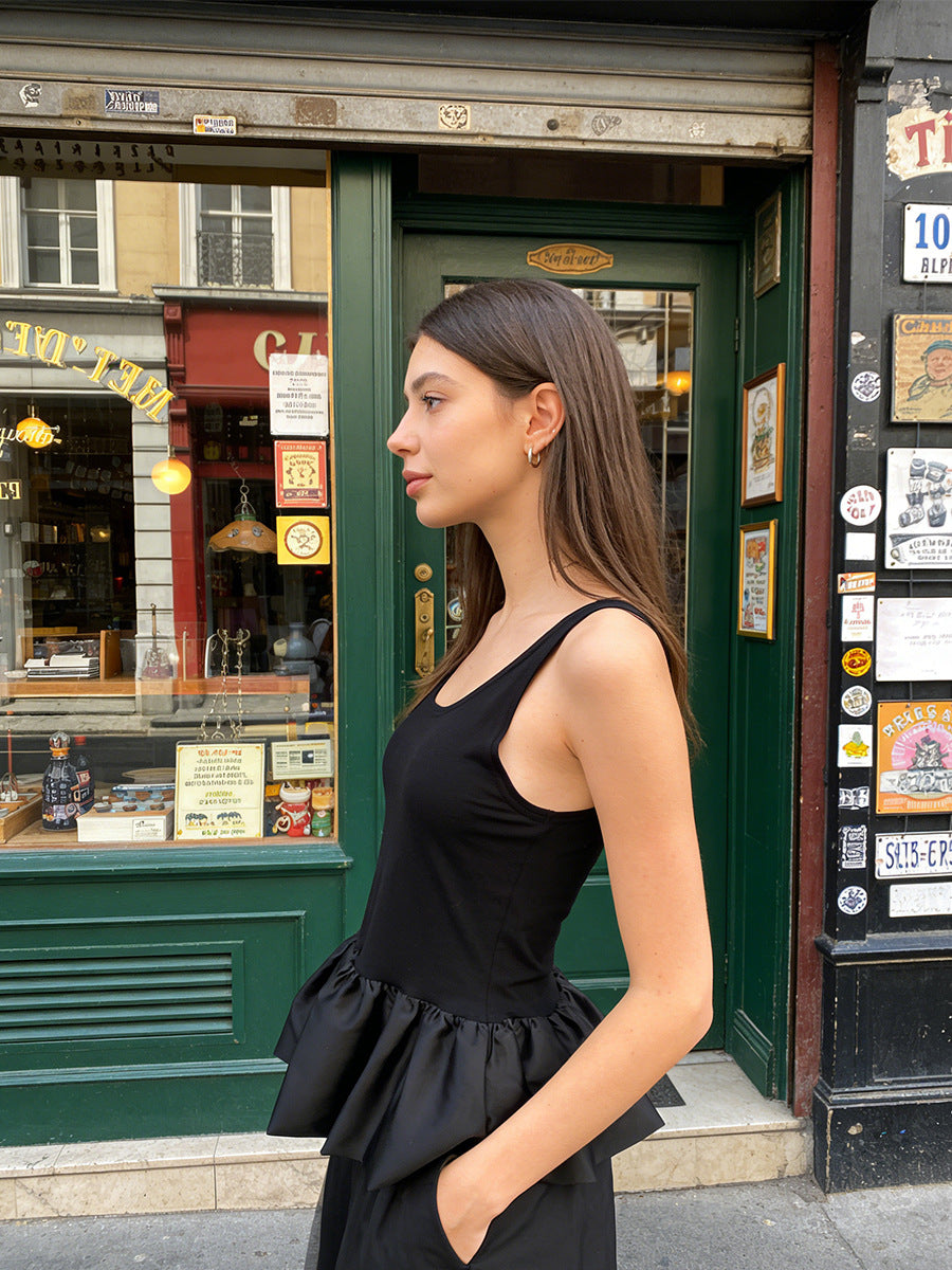 Sexy Modal Bubble Hem Tank Top – European Street Trend