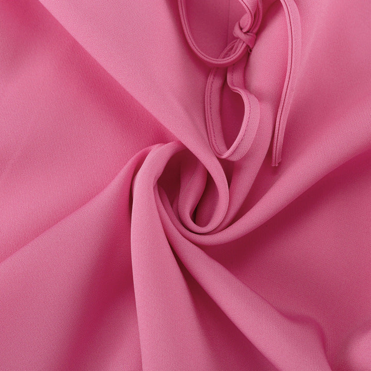 Women's Pink Bow Detail Oversized Casual Blazer
