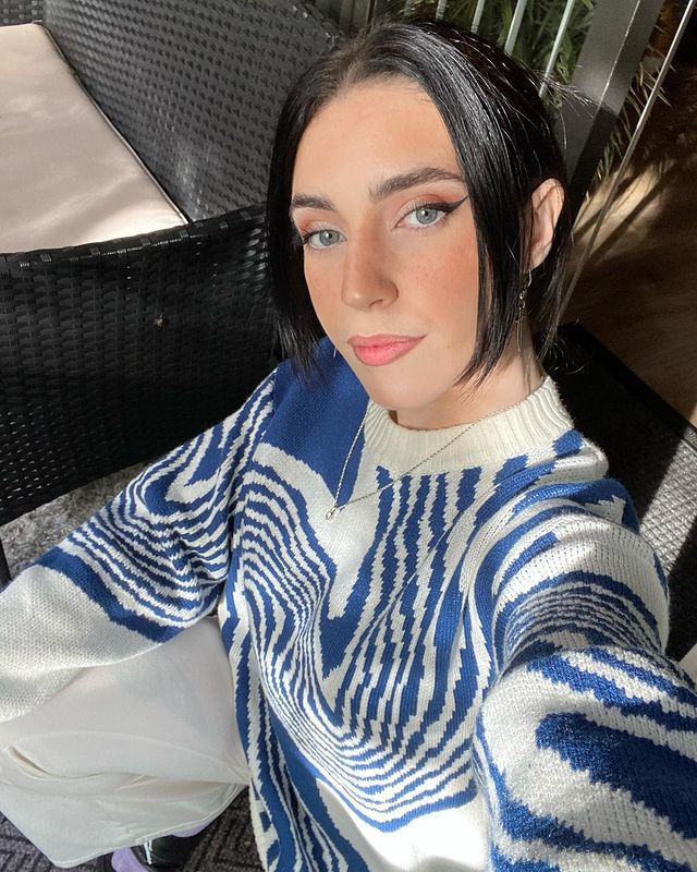 Women's Oversized Geometric Streetwear Sweater