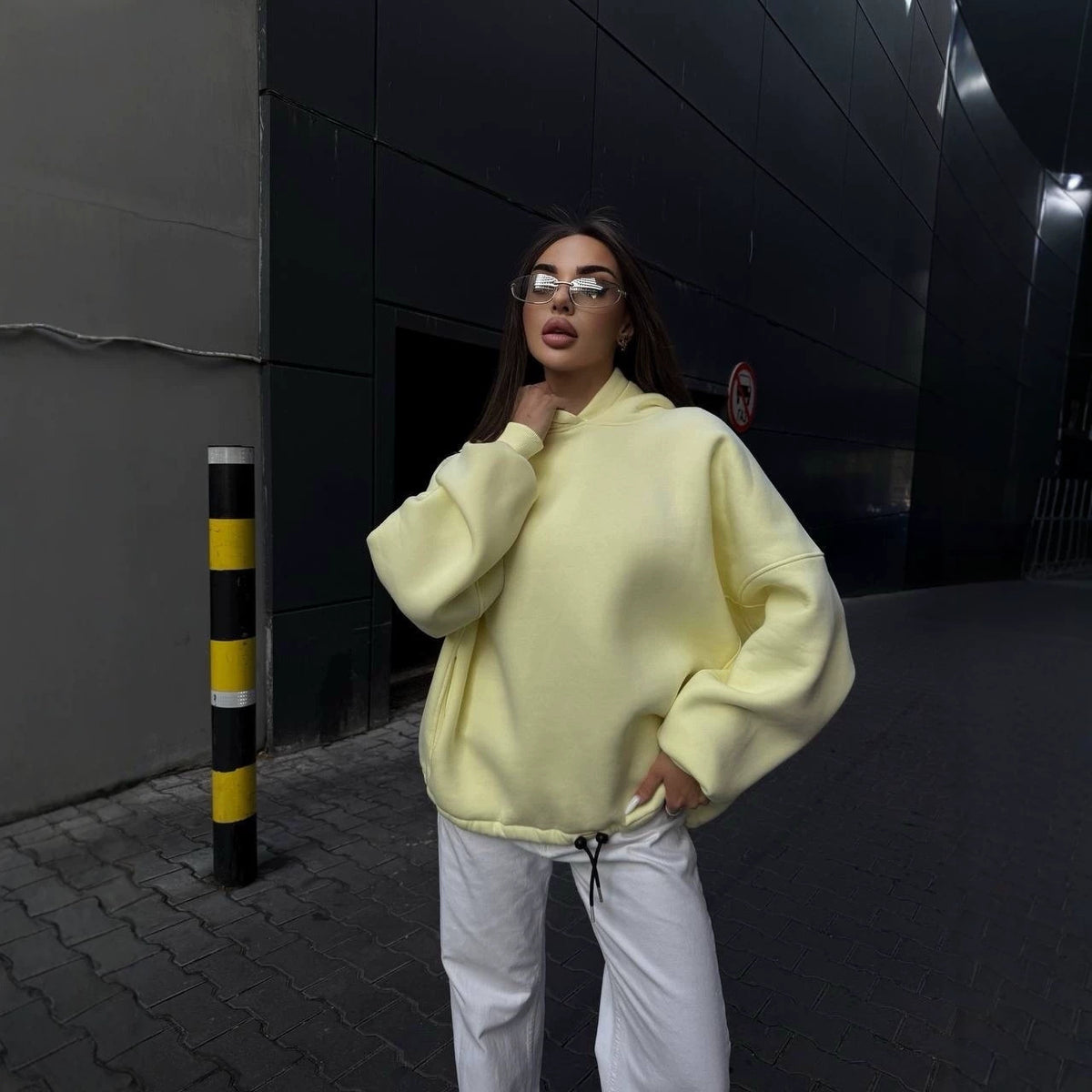 Women's Oversized Fleece Drop Shoulder Hoodie