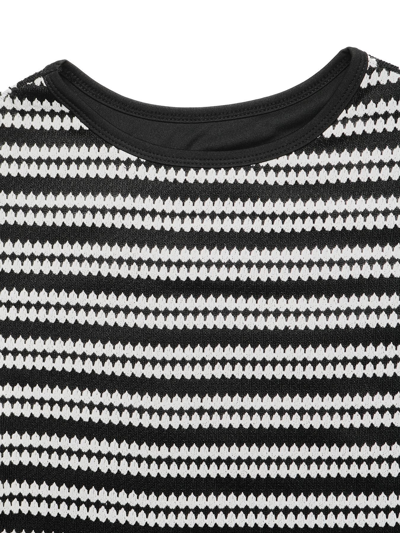Striped Sleeveless Ribbed Knit Bodycon Maxi Dress