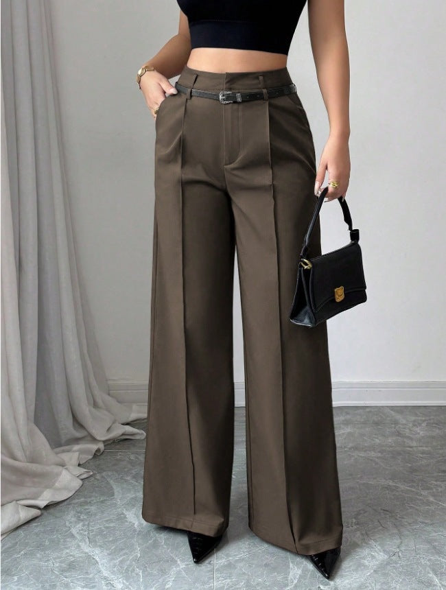 Women's High Waisted Wide Leg Business Casual Dress Pants