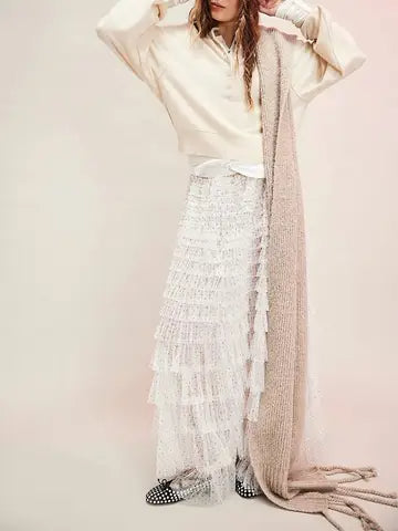 Soft Knit Balloon Sleeve Henley Pullover Sweater