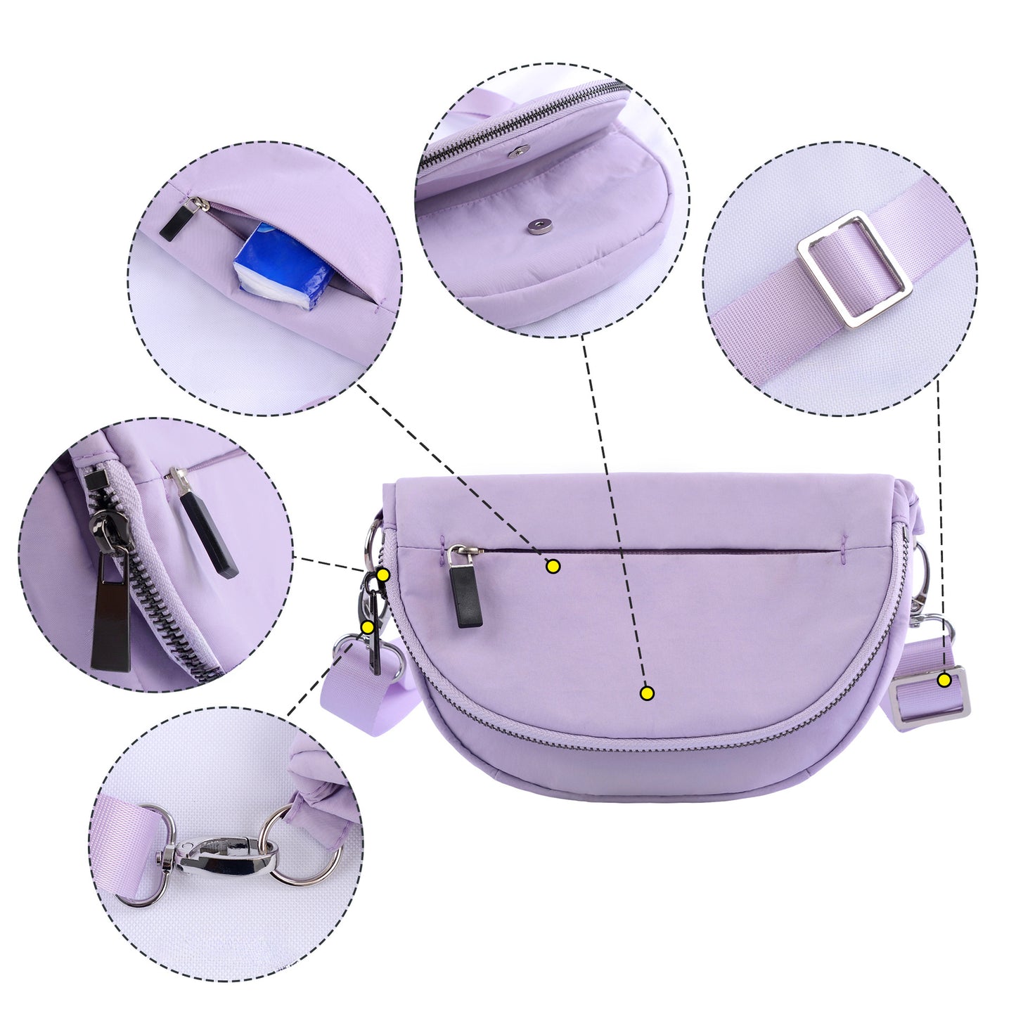 Festival Bag Crossbody Bag Foldable Sports Casual