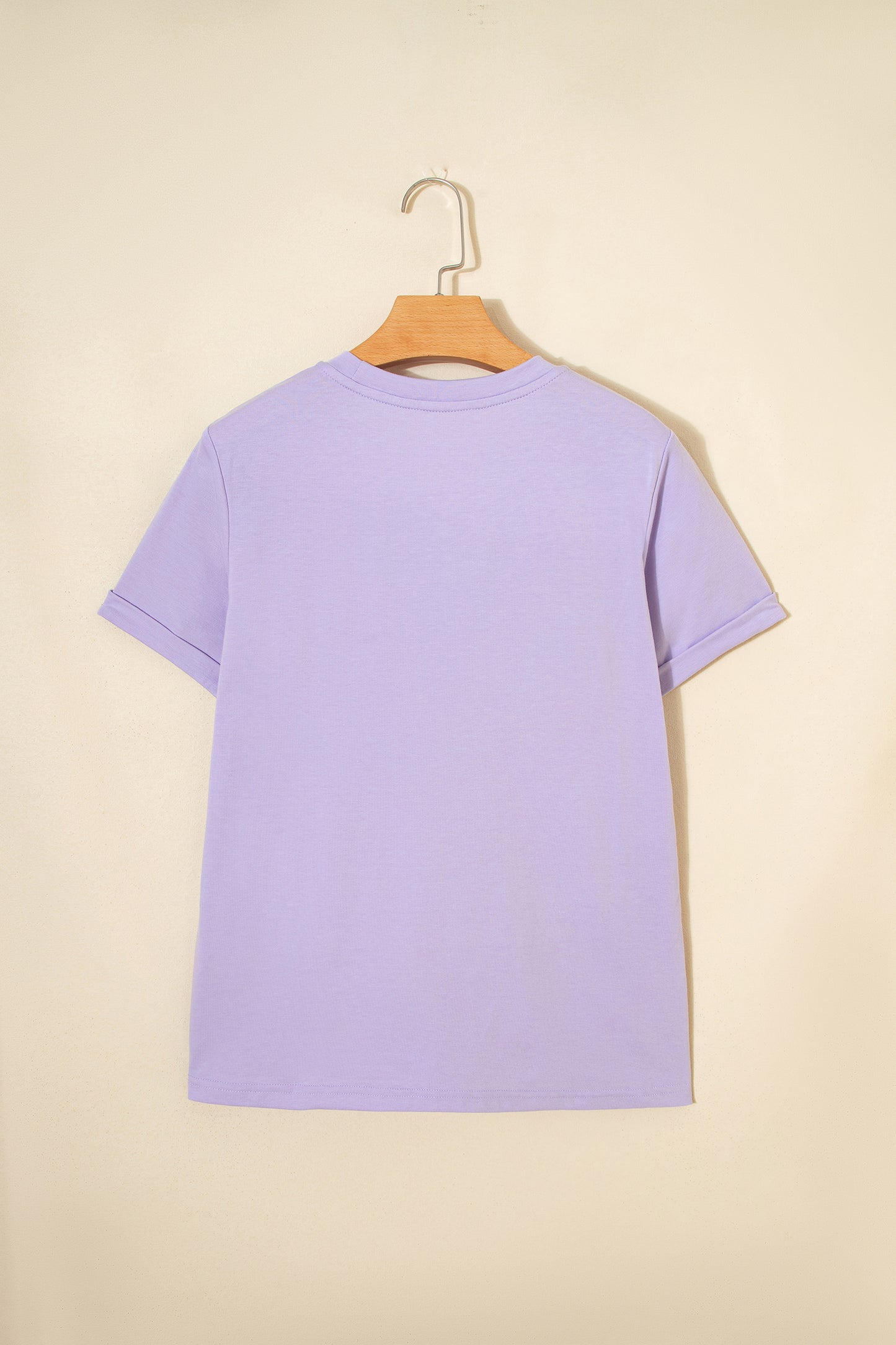 White Casual Crew Neck Short Sleeve Basic Tee