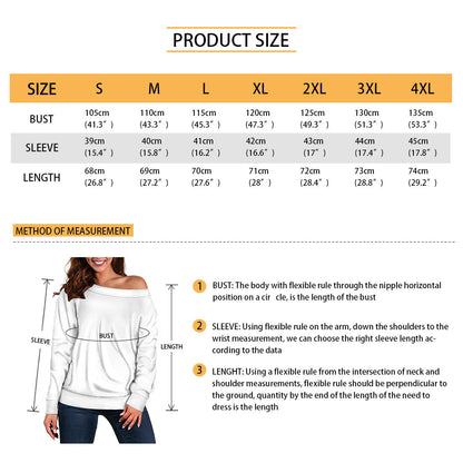 White Leopard Rugby Long Sleeve Women's Pullover Shirt