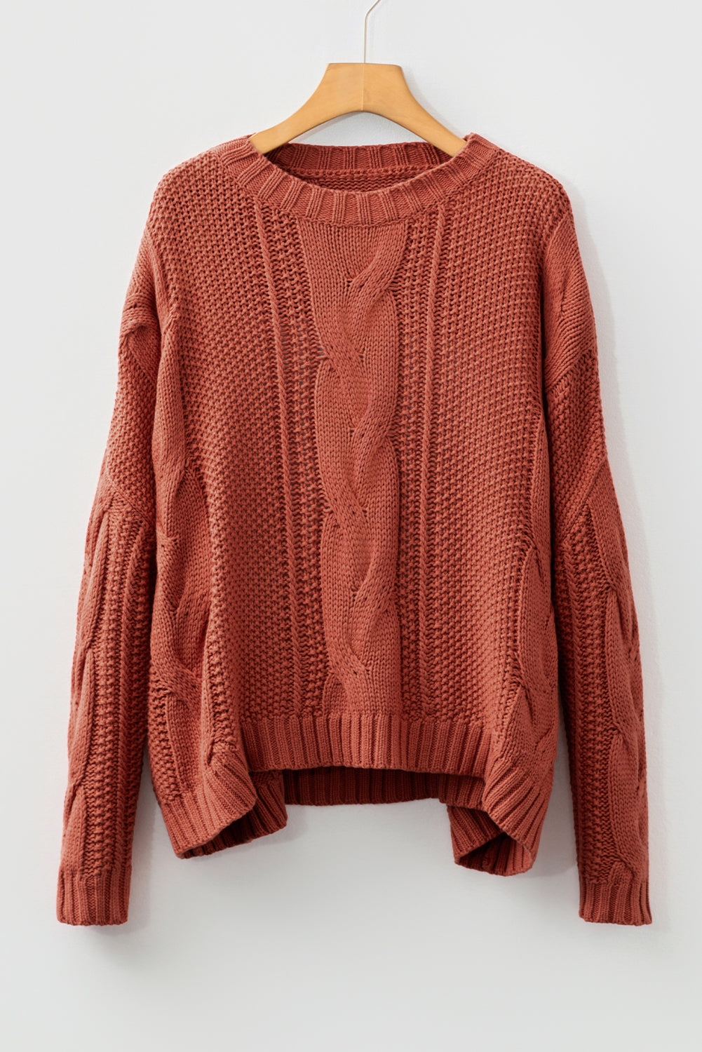 Redwood Chunky Cable Knit Slouchy Oversized Sweater