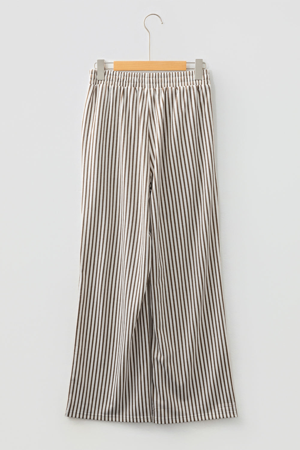 Stripe Elastic Waist Wide Leg Lounge Pants