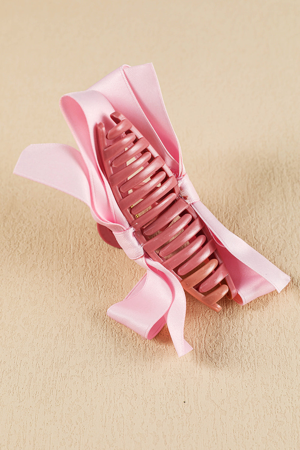 Black Bow Decor Large Hair Claw Clip