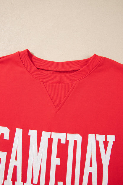 Fiery Red GAMEDAY Oversized Crewneck Sweatshirt