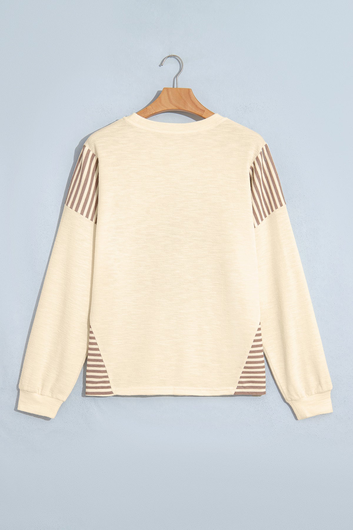 Women's Western Cowgirl Graphic Striped Sleeve Sweatshirt