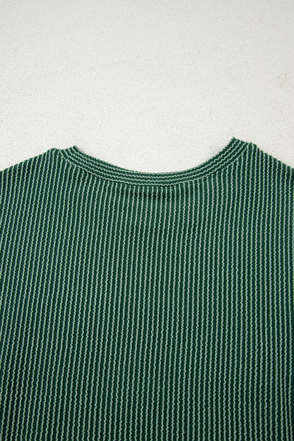 Corduroy MERRY Letter Christmas Pullover Sweatshirt