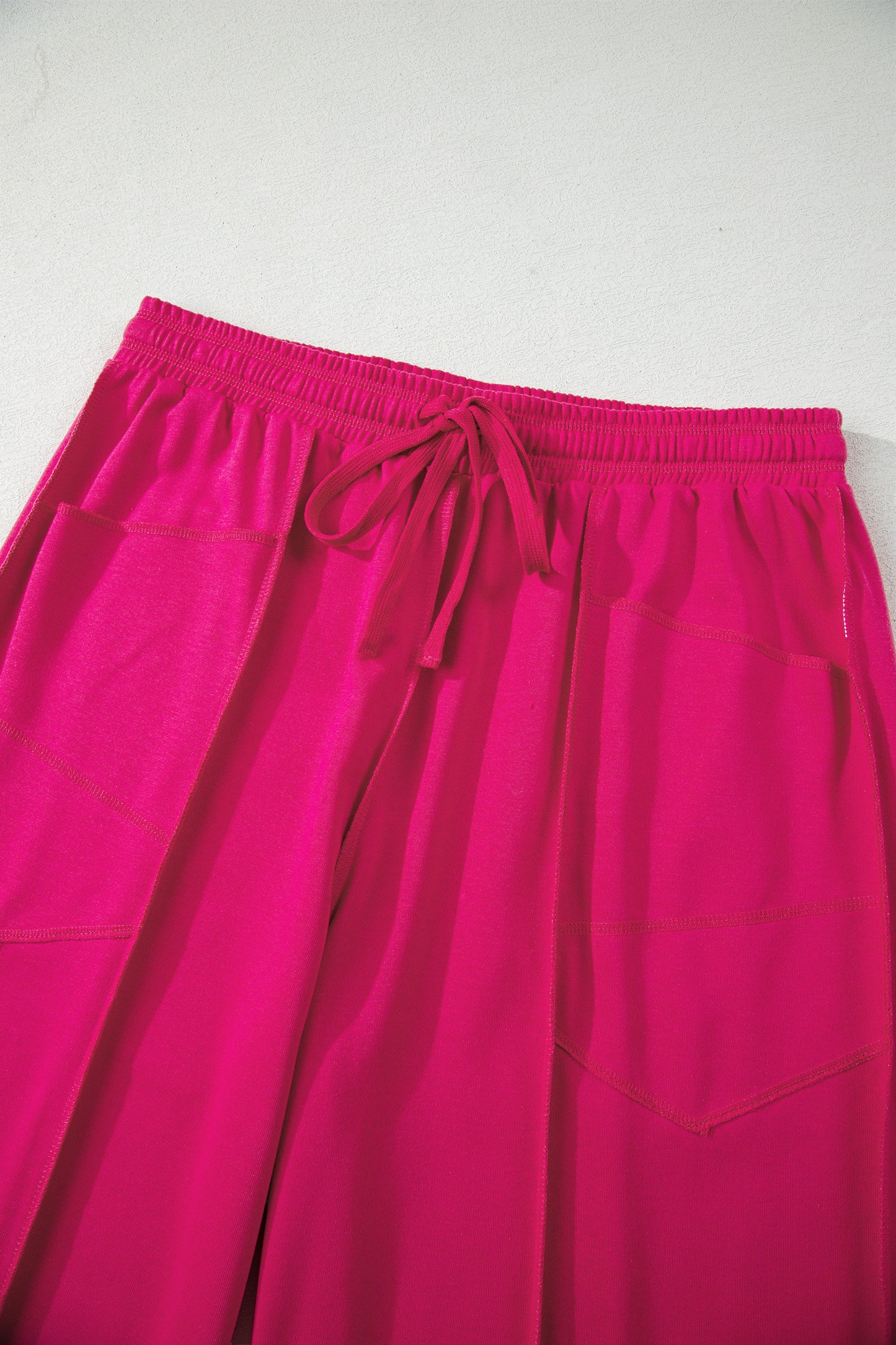 Boxy Tee and Wide Leg Pants Lounge Set Casual Outfit