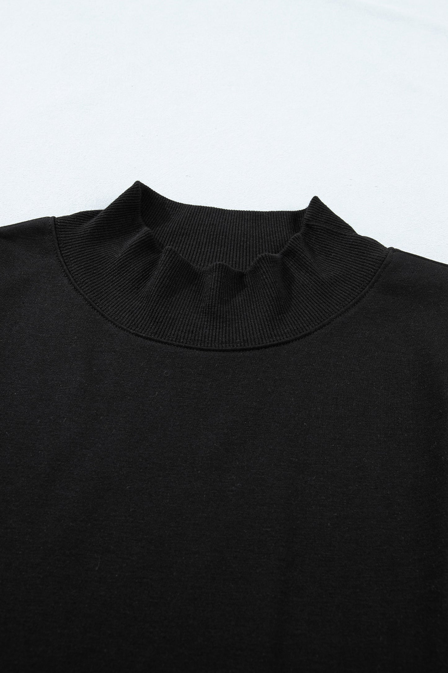 High Neck Cap Sleeve Loose Casual Top