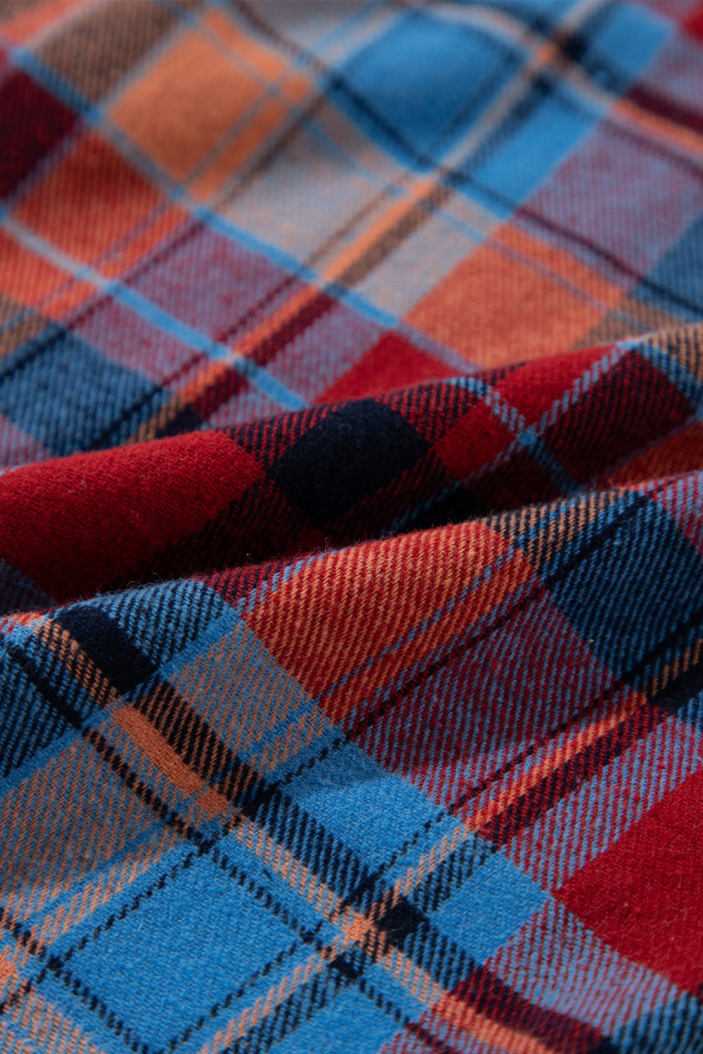 Retro Plaid Button-Down Shacket – Casual Western Layering Piece